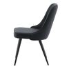 Venture Home Dining Chairs 2 pcs Velvet Deluxe Polyester Black