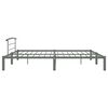 vidaXL Bed Frame without Mattress Grey Metal 200x200 cm