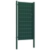 vidaXL Fence Gate PVC and Steel 100x164 cm Green