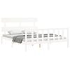 vidaXL Bed Frame without Mattress White 160x200 cm Solid Wood Pine