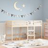 vidaXL Kids' Loft Bed without Mattress with Ladder 90x190 cm Single