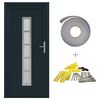 vidaXL Front Door Anthracite 98 x 200 cm PVC