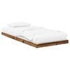 vidaXL Floor Bed Frame Old Wood 100 x 200 cm Engineered Wood
