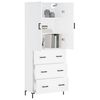vidaXL Highboard White 69.5x34x180 cm Engineered Wood