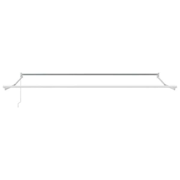 vidaXL Awning Manual White 4.5 x 3 m Metal