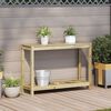 vidaXL Potting Table with Shelf 108x35x75 cm Impregnated Wood Pine
