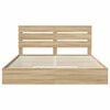 vidaXL Storage Bed with Drawer Sonoma Oak 180 x 200 cm Engineered Wood