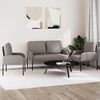 vidaXL Sofa Sets with Cushion 3 pcs Taupe 115 x 56 x 80 cm Plywood