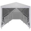 vidaXL Party Tent with 8 Mesh Sidewalls 9x3 m