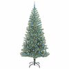 vidaXL Artificial Christmas Tree Snow Flocked with LED Light 240 cm