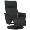 vidaXL Massage Recliner Chair Black 71 x 90 x 105 cm Faux Leather