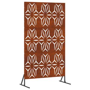 vidaXL Privacy Screen 100 x 50 x 180 cm Weathering Steel Rusty