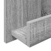 vidaXL Magazine Rack Grey Sonoma 43 x 11 x 102 cm Engineered Wood
