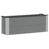 vidaXL Garden Raised Bed Grey 100 x 30 36 cm alu.