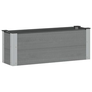 vidaXL Garden Raised Bed Grey 100 x 30 36 cm