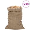 vidaXL Jute Sacks 30 pcs 60x105 cm 100% Jute 340 gsm