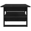 vidaXL Coffee Table Black Oak 102 x 55 x 42 cm Engineered Wood