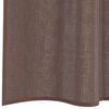 vidaXL Voile Curtains with Tab Top 2 pcs Brown