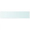 vidaXL Shelf Panel Glass Clear 110x25 cm