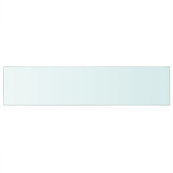 vidaXL Shelf Panel Glass Clear 110x25 cm