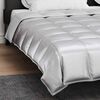 vidaXL Summer Duvet Silver 240 x 200 cm Satin and Microfiber
