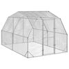 vidaXL Chicken Run 2.5x4x2.25 m Galvanised Steel