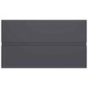 vidaXL 2 Piece Bathroom Furniture Set Grey Engineered Wood