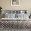 vidaXL Headboard Cabinet Grey Sonoma 200x18.5x104.5 cm