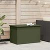 vidaXL Outdoor Storage Box Olive Green 80 x 50.5 x 50 cm Steel