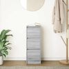 vidaXL Sideboard Grey Sonoma 29.5x34x76 cm Engineered Wood