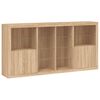 vidaXL Sideboard with LED Lights Sonoma Oak 202x37x100 cm