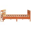 vidaXL Bed Frame without Mattress Wax Brown 200x200 cm Solid Wood Pine