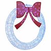 vidaXL Wreath with 150 LEDs Blue 120 cm Acrylic