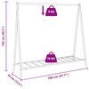 vidaXL Clothes Rack with Shelves 106x34x102 cm Bamboo