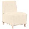 vidaXL Modular Sofa Unit Armless 3 pcs Cream 55 x 74 x 82 cm