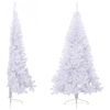 vidaXL Artificial Half Christmas Tree with Stand White 210 cm PVC
