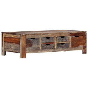 vidaXL Coffee Table Grey 100x50x30 cm Solid Acacia Wood