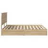 vidaXL Storage Bed with Drawer Sonoma Oak 160 x 200 cm Engineered Wood