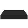 vidaXL Floating Wall Shelf Black 23x23.5x3.8 cm MDF