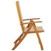 vidaXL Folding Garden Chairs 4 pcs Solid Wood Acacia and Textilene