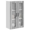 vidaXL Kitchen Wall Cabinet Wall-mounted Grey Sonoma 60 x 31 x 100 cm
