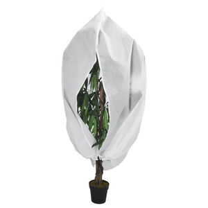 vidaXL Plant Fleece Cover with Zip 70 g/m&sup2; 2,36x2 m