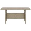 vidaXL Garden Table Grey 120x70x66 cm Poly Rattan
