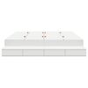 vidaXL Storage Bed Frame with Drawer White 180 cm Engineered Wood