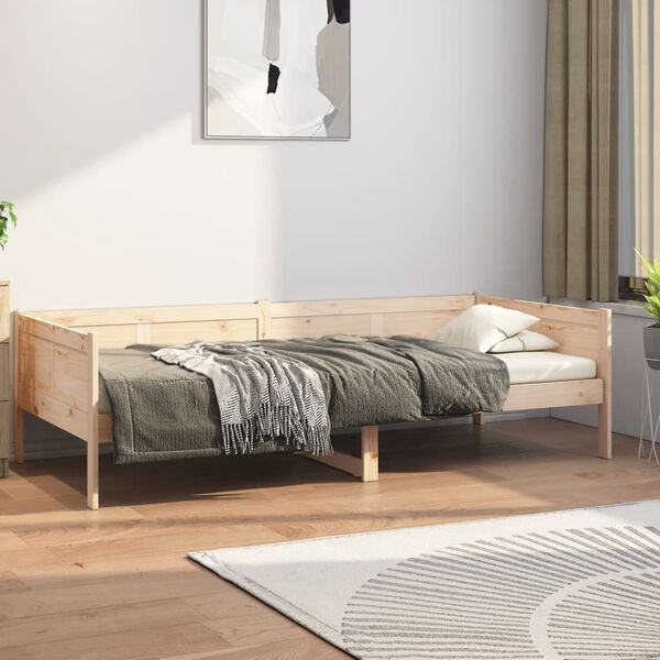 vidaXL Day Bed without Mattress Solid Wood Pine 80x200 cm