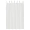 vidaXL Voile Curtains with Loops 2 pcs White 140x175 cm