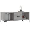 vidaXL Coffee Table Grey Sonoma 102x50x40 cm Engineered Wood