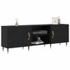 vidaXL TV Cabinet Black oak 150 x 30 x 50 cm Engineered wood
