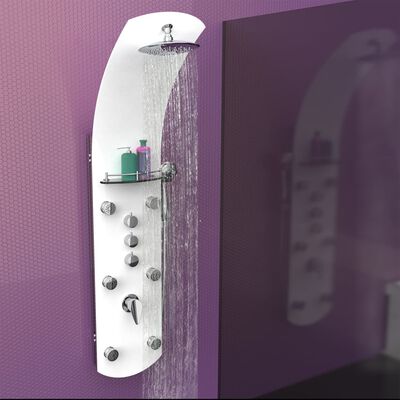 EISL Shower Panel with Mixer KARIBIK White