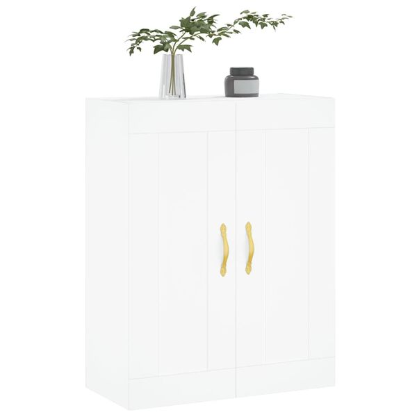 vidaXL Wall Mounted Cabinet White 69.5x34x90 cm Engineered Wood